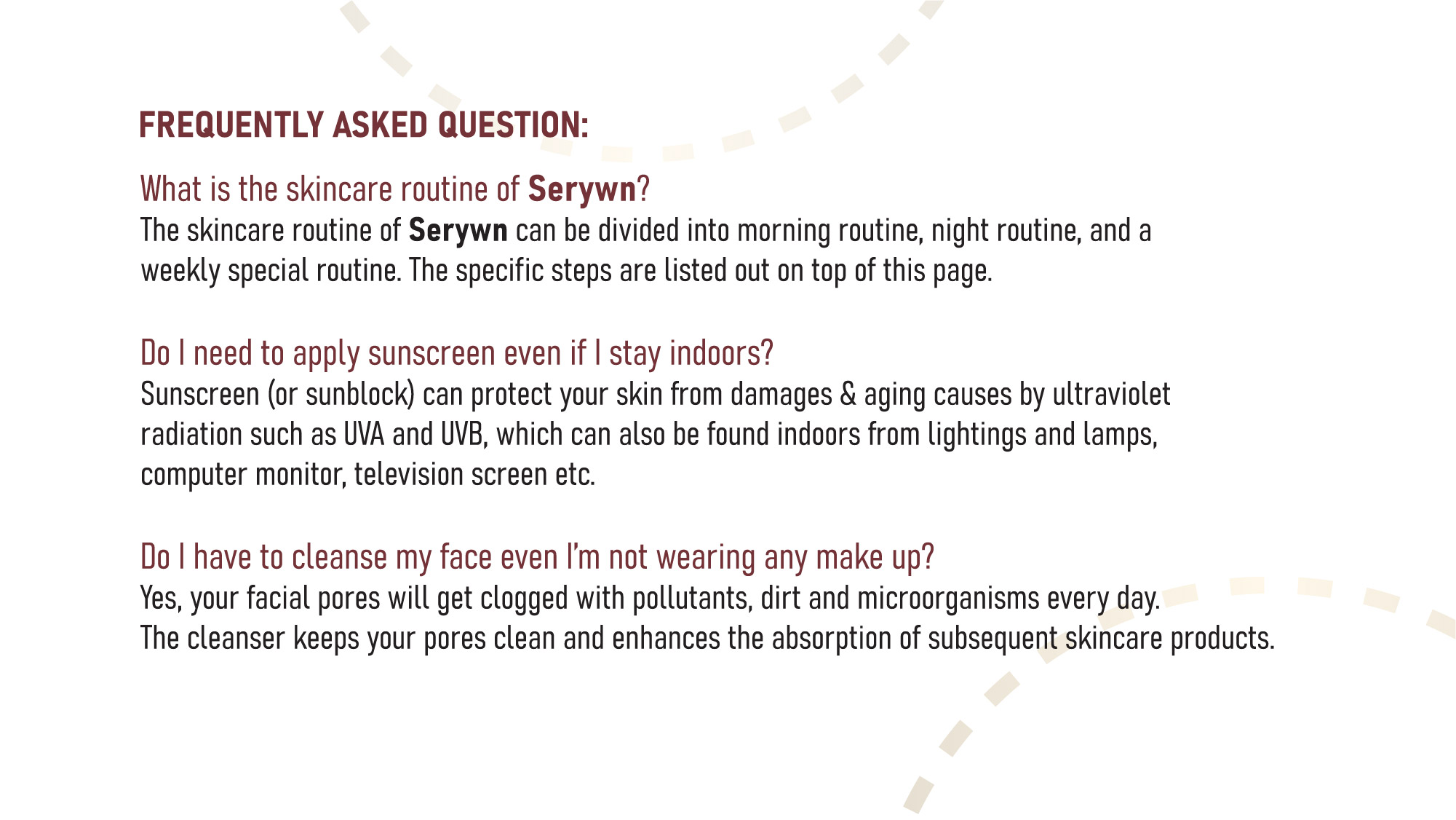 skincare product details